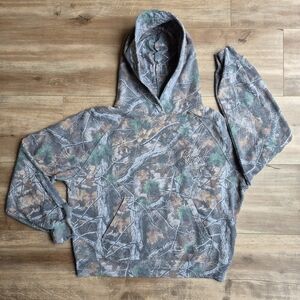 BDG Urban Outfitters Faded CAMO Hooded Pullover Sweatshirt Embroidery Logo